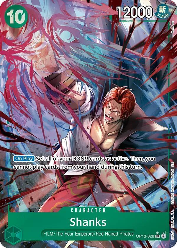 Shanks (Alternate Art) - Carrying On His Will (OP13-028)