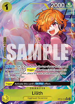 Lilith (Alternate Art) - Carrying On His Will (OP13-113)