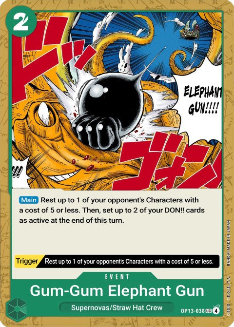 Gum-Gum Elephant Gun - Carrying On His Will (OP13-038)