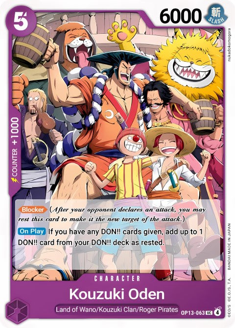 Kouzuki Oden - Carrying On His Will (OP13-063)