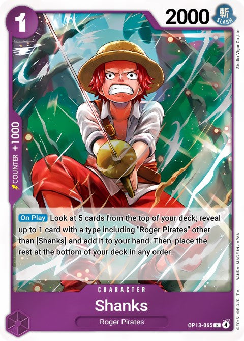 Shanks - Carrying On His Will (OP13-065)