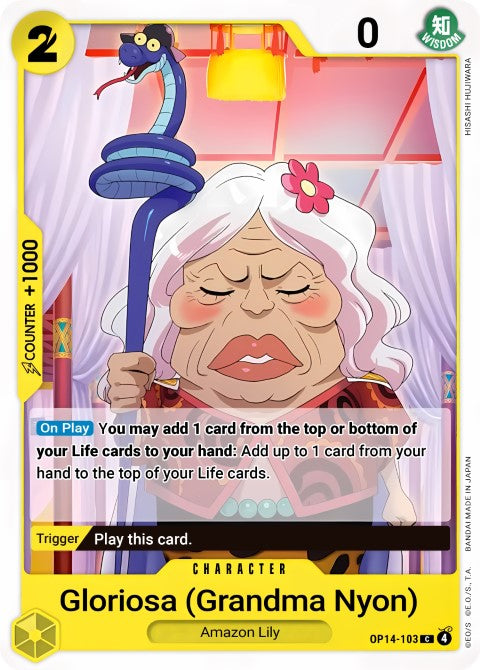 Gloriosa Grandma Nyon - The Azure Sea's Seven (OP14-103)