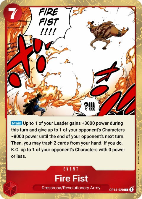 Fire Fist (OP15-020) - Adventure on Kami's Island (OP15-EB04)
