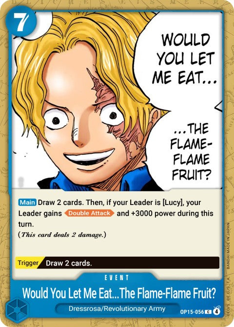 Would You Let Me Eat the Flame-Flame Fruit? (OP15-056) - Adventure on Kami's Island (OP15-EB04)