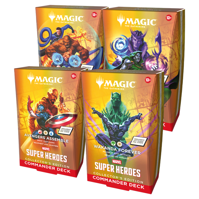 Magic: The Gathering - Marvel Super Heroes Commander Deck Collector's Edition Set (Pre-Order)