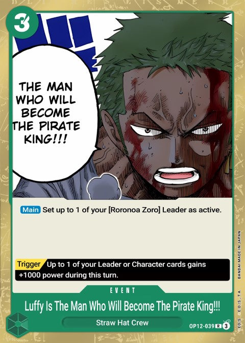 Luffy King of Pirates Event - Legacy of the Master (OP12-039)