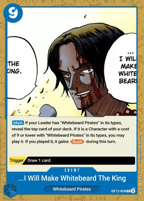 I Will Make Whitebeard King of Pirates - Legacy of the Master (OP12-058)