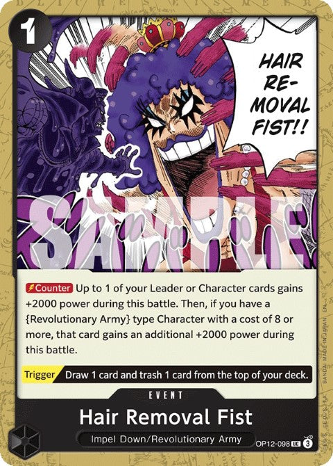 Hair Removal Fist - Legacy of the Master (OP12-098)