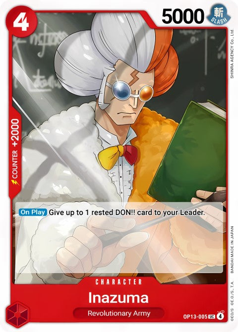Inazuma - Carrying On His Will (OP13-005)