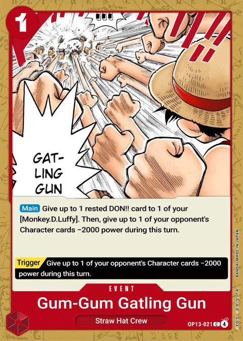 Gum-Gum Gatling Gun - Carrying On His Will (OP13-021)