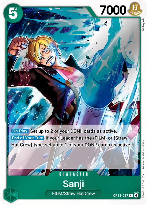 Sanji - Carrying On His Will (OP13-027)