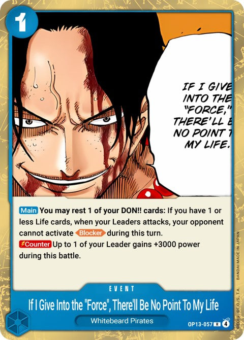 If I Bowed Down to Power - Carrying On His Will (OP13-057)