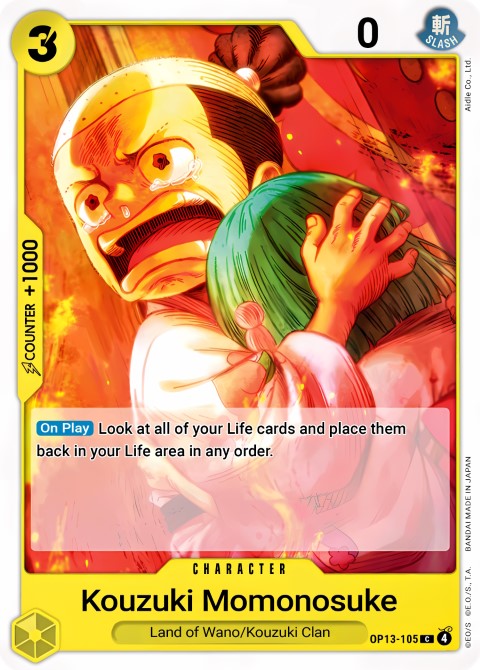 Kouzuki Momonosuke - Carrying On His Will (OP13-105)