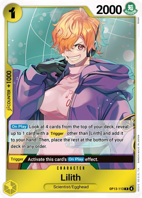 Lilith - Carrying On His Will (OP13-113)
