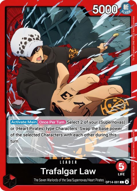 Trafalgar Law - The Azure Sea's Seven (OP14-001)