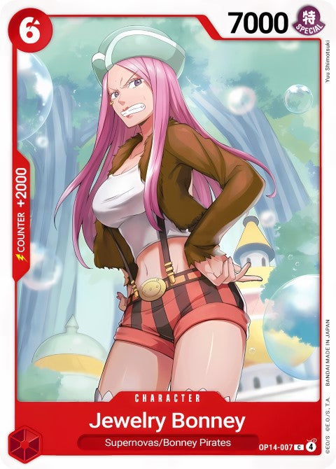 Jewelry Bonney - The Azure Sea's Seven (OP14-007)