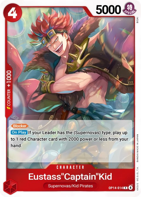 Eustass Captain Kid - The Azure Sea's Seven (OP14-014)