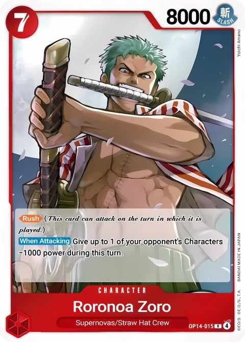 Roronoa Zoro - The Azure Sea's Seven (OP14-015)