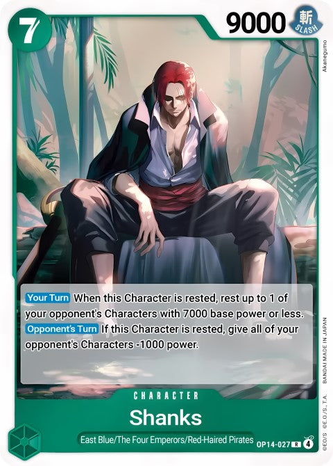 Shanks - OP14-027 - The Azure Sea's Seven (OP14)