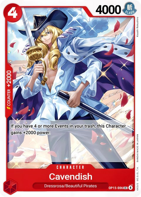 Cavendish (OP15-006) - Adventure on Kami's Island (OP15-EB04)