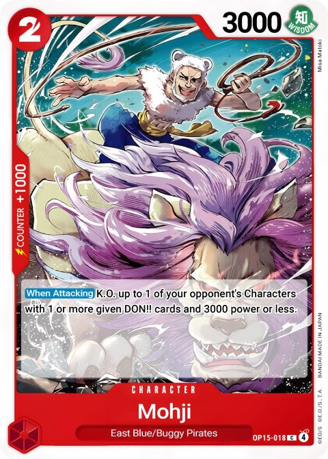 Mohji (OP15-018) - Adventure on Kami's Island (OP15-EB04)