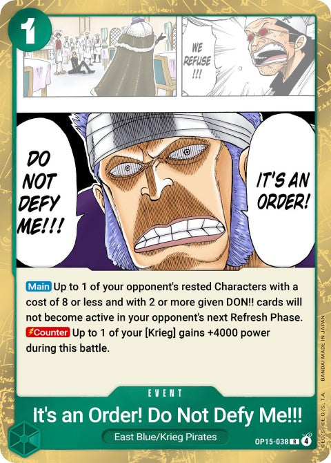 It's an Order! Do Not Defy Me!!! (OP15-038) - Adventure on Kami's Island (OP15-EB04)