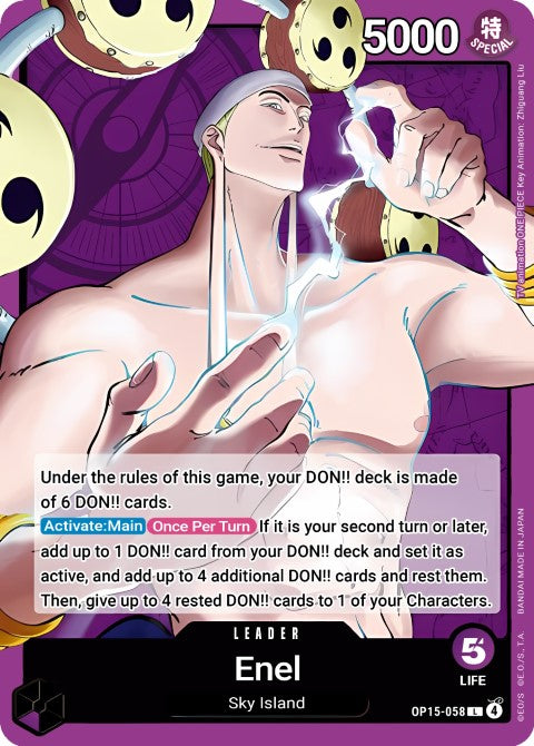 Enel (OP15-058) - Adventure on Kami's Island (OP15-EB04)