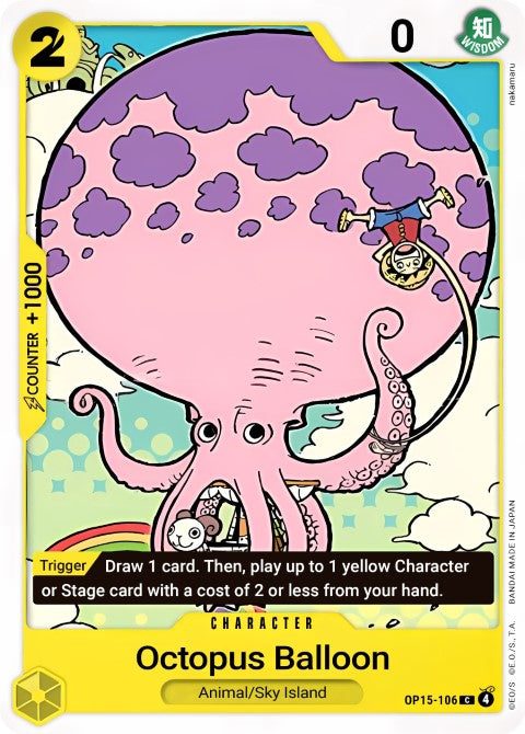 Octoballoon (OP15-106) - Adventure on Kami's Island (OP15-EB04)