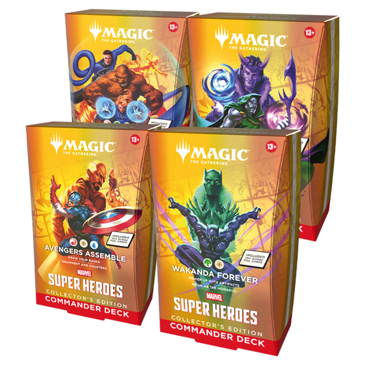 Magic: The Gathering - Marvel Super Heroes Commander Deck Collector's Edition Set (Pre-Order)